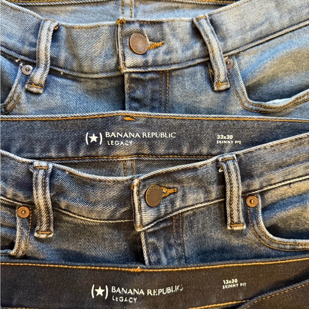 Banana Republic Men's Legacy SkinnyJeans in light, medium, and dark wash - Picture 2 of 5